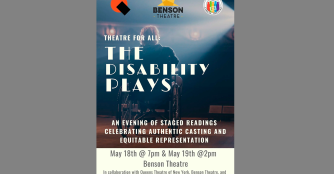 Theater for all: The Disablily plays. Benson Theater. Queens of New york. Image property of Benson Theater.