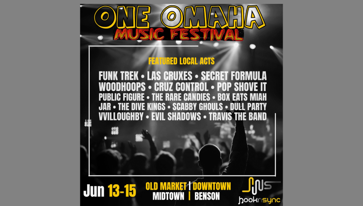 One Omaha Music Festival. HooknSync. Image, property of HooknSync