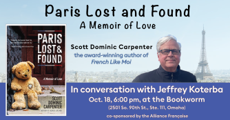 Scott Carpenter, in conversation with Jeffrey Koterba. Image provided by Scott Carpenter.