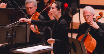 Serena Reuten Assistant Conductor. Image provided by The Omaha Symphony.