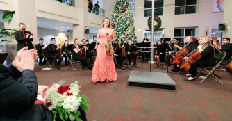 Nebraska Medical Orchestra performing at the University of Nebraska at Omaha