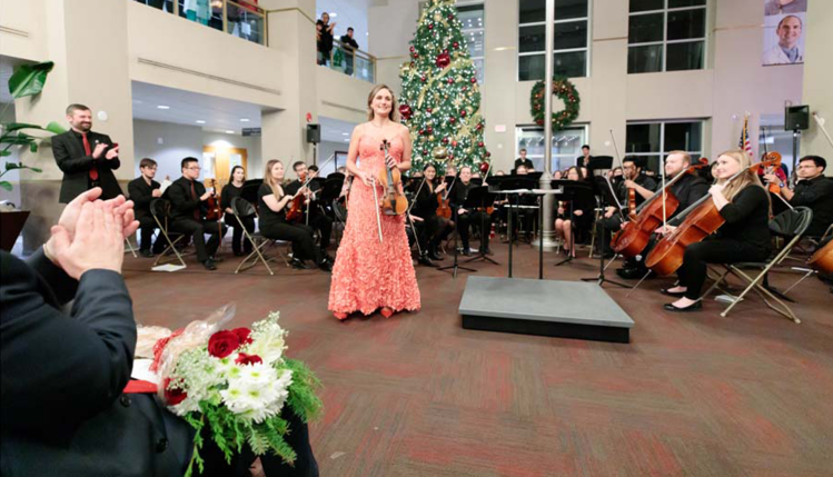 Nebraska Medical Orchestra performing at the University of Nebraska at Omaha